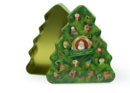 Christmas Tree Shaped Tin